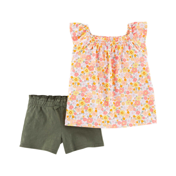 Комплекты детской одежды Carter's Комплект для девочки (Туника и шорты) 2N085410