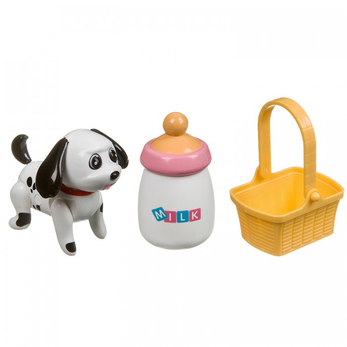 Интерактивные игрушки Bondibon Собачка с бутылочкой и корзинкой