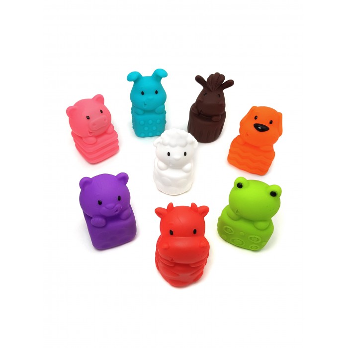 цена Игрушки для ванны ЯиГрушка Набор игрушек для ванной Милые животные 8 шт.
