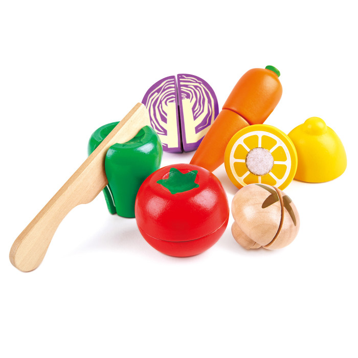 Деревянная игрушка Hape Игровой набор Овощи (7 предметов) игровой набор овощи для резки tongde на липучках с ножом 6 предметов 3303 5