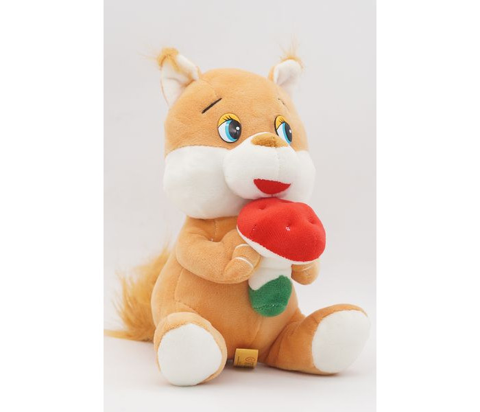 фото Мягкая игрушка unaky soft toy белка с грибом 20 см