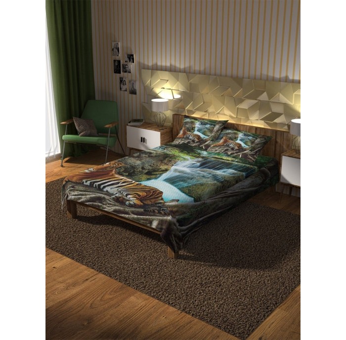 

Ambesonne Покрывало стеганое Дикая агрессия 235x220 и две наволочки 70х50, Покрывало стеганое Дикая агрессия 235x220 и две наволочки 70х50