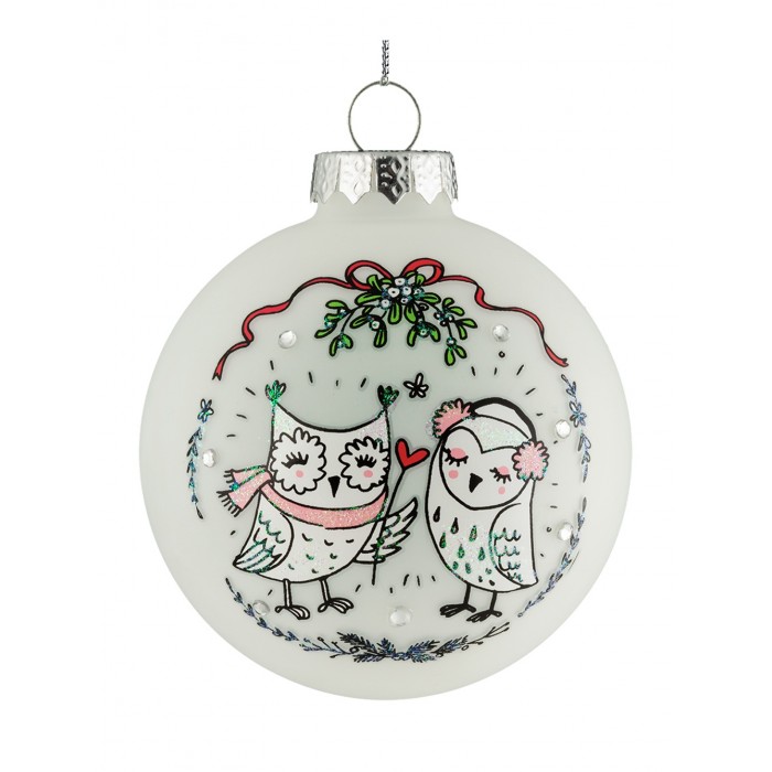 

ErichKrause Decor Ёлочный шар Совята 8 см, Decor Ёлочный шар Совята 8 см