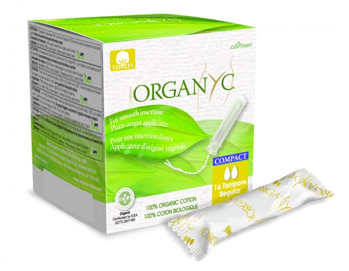 цена Гигиенические прокладки Organyc Тампоны с компактным аппликатором Regular 16 шт.