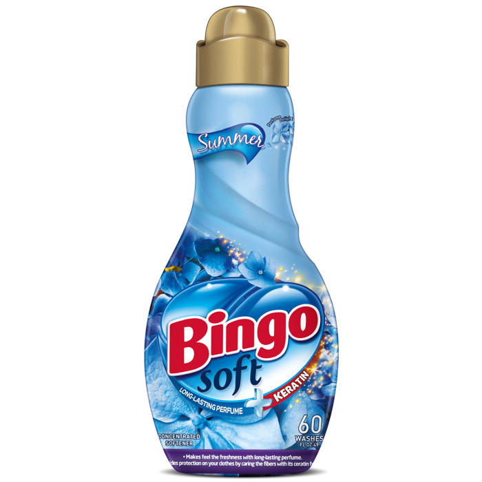Bingo Кондиционер для белья Summer Soft с кератином 1440 мл 5071919 - фото 1