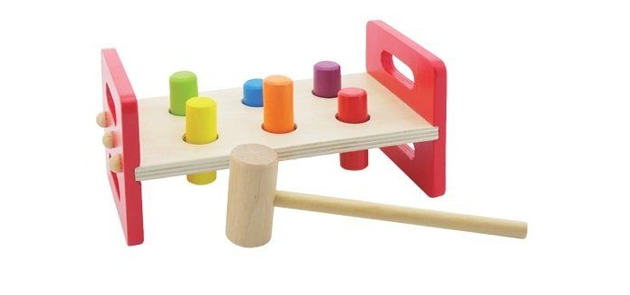 Деревянная игрушка Mapacha Игра-стучалка Молоточек деревянная игрушка toyskit настольная игра 4 в ряд