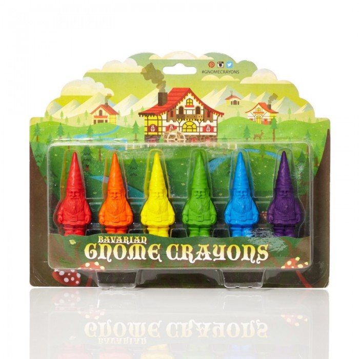 Карандаши, восковые мелки, пастель Gnome Crayons Восковые карандаши Гномы 6 цветов цена и фото