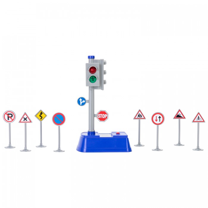Ролевые игры Givito Светофор Мой город с 8 дорожными знаками 23 см светофор город