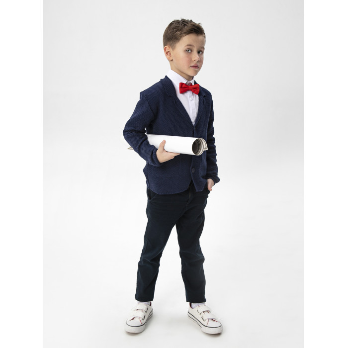 Школьная форма AmaroBaby Жакет для мальчика вязаный Pure Love School пиджак amarobaby размер 134 140 серый