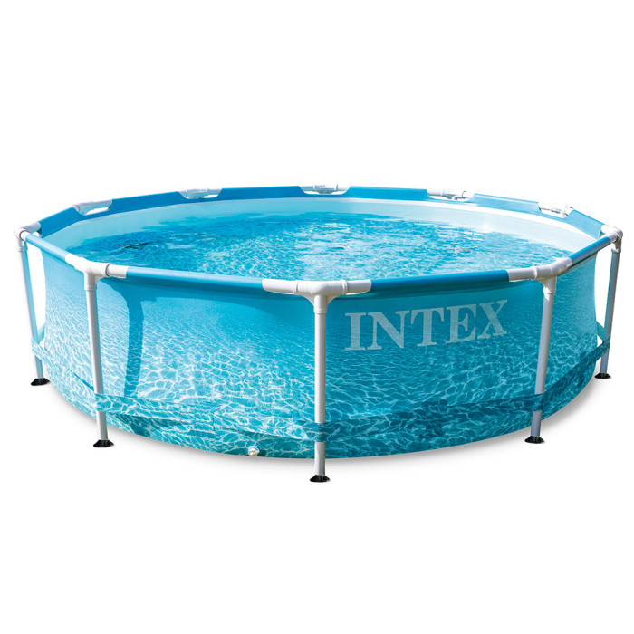 Бассейн Intex Бассейн каркасный круглый Metal Frame 305х76 см тент на каркасный бассейн 260 х 160 см 28036