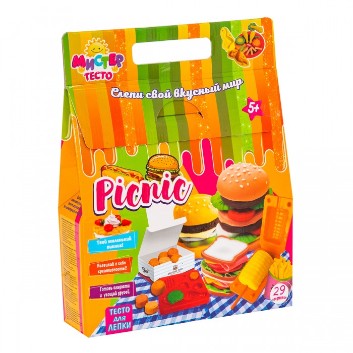 фото Strateg набор теста для лепки мистер тесто picnic