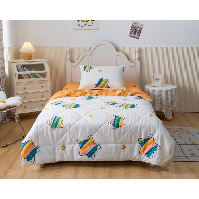 Постельное белье Sofi de MarkO 1.5-спальное Листья с одеялом (3 предмета) комплект постельного белья с одеялом евро sofi de marko бернадетт 67