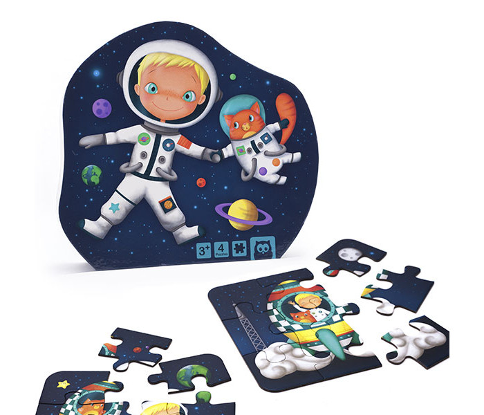 

Eurekakids Пазл Космонавт 4 в 1, Пазл Космонавт 4 в 1