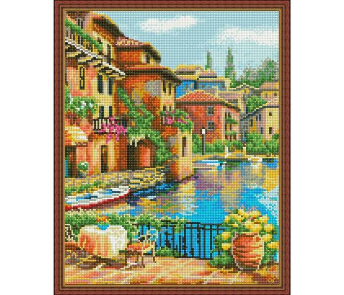 

Molly Алмазная мозаика с нанесенной рамкой Завтрак на Набережной 40х50 см, Алмазная мозаика с нанесенной рамкой Завтрак на Набережной 40х50 см