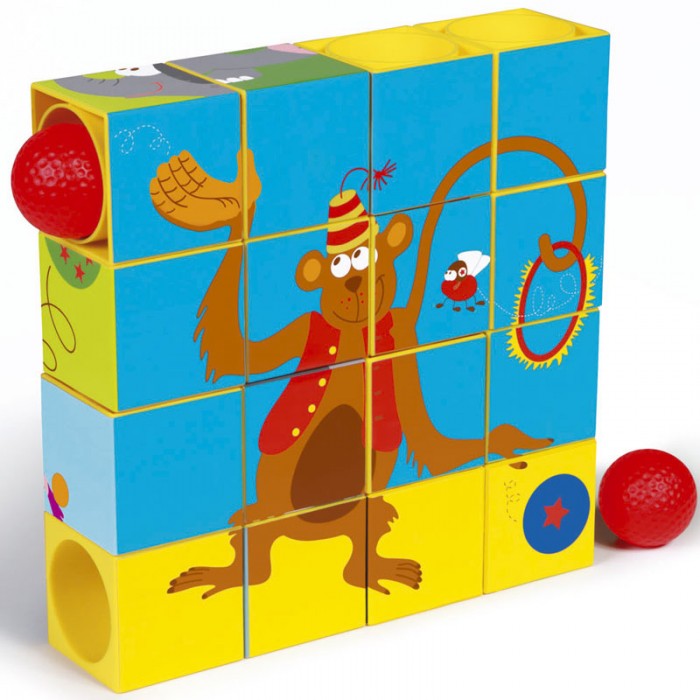 Деревянные игрушки Scratch Пазл-трек Цирк