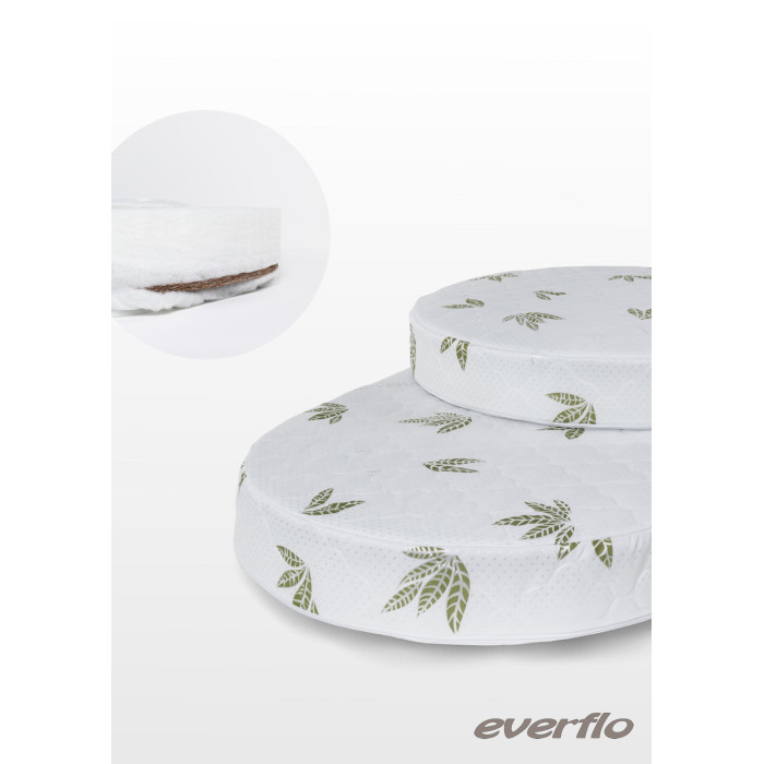Матрасы Everflo Комплект Set для круглой и овальной кроватки матрасы everflo duplex comfort ev 08 120х60х10 см