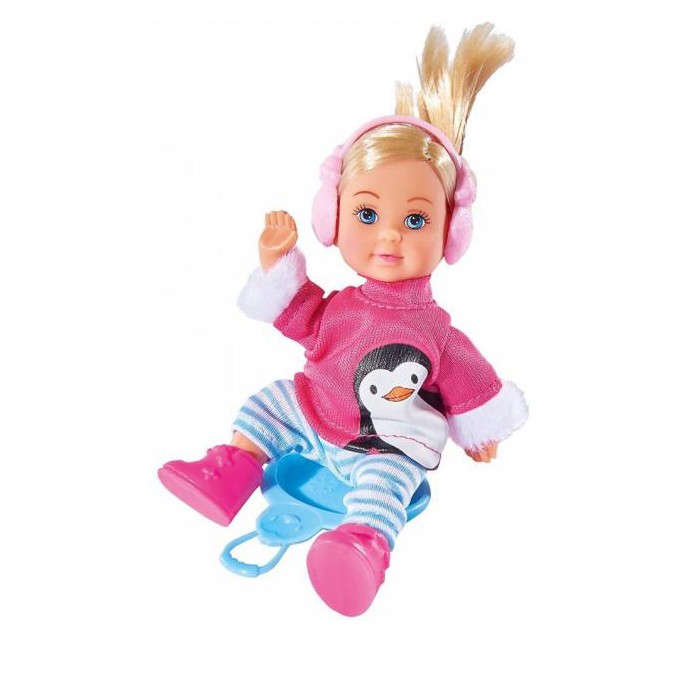Куклы и одежда для кукол Simba Кукла Еви в зимнем костюме 12 см куклы и одежда для кукол simba кукла еви русалка 3 в 1 12 см