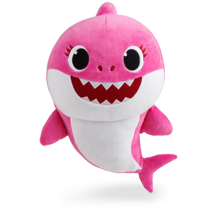 Мягкие игрушки Baby Shark плюшевая Мама Акула 45 см мягкая музыкальная перчаточная игрушка wow wee акуленок baby shark 61081