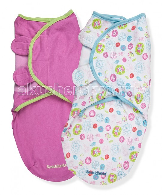 Пеленка Summer Infant Swaddleme Конверт для пеленания на липучке 2 шт