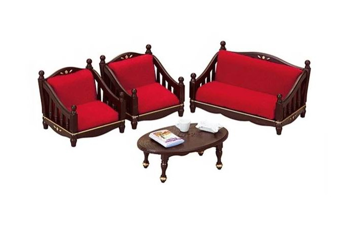 Sylvanian Families Классическая коричневая мебель для гостиной