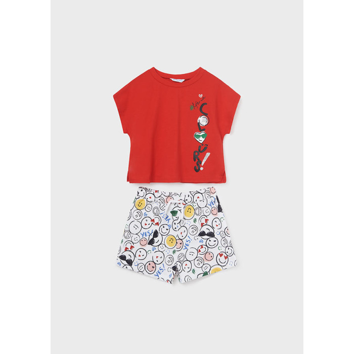 Комплекты детской одежды Mayoral Комплект для девочки (блузка, шорты) 6244 комплекты детской одежды mayoral newborn комплект для девочки 1735