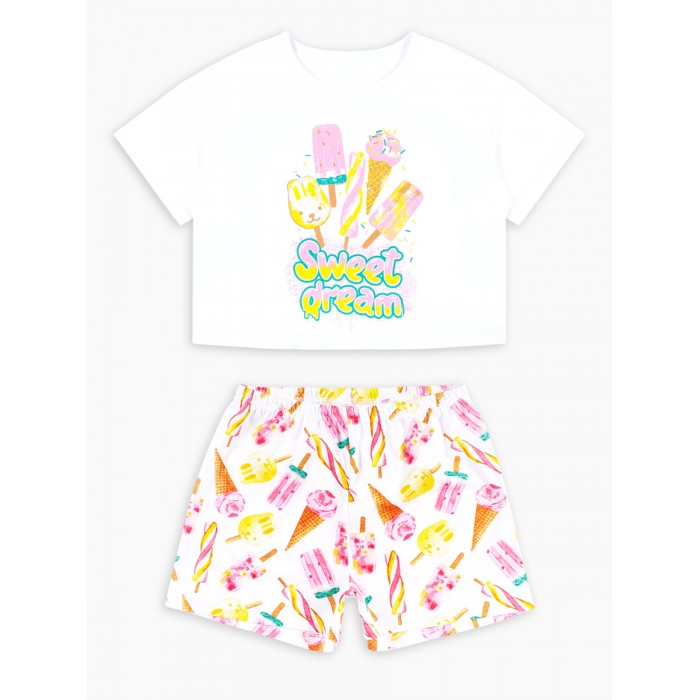 Домашняя одежда Веселый малыш Пижама с шортами Ice cream