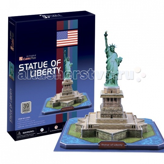 CubicFun 3D пазл Статуя Свободы (США) рефлекс свободы