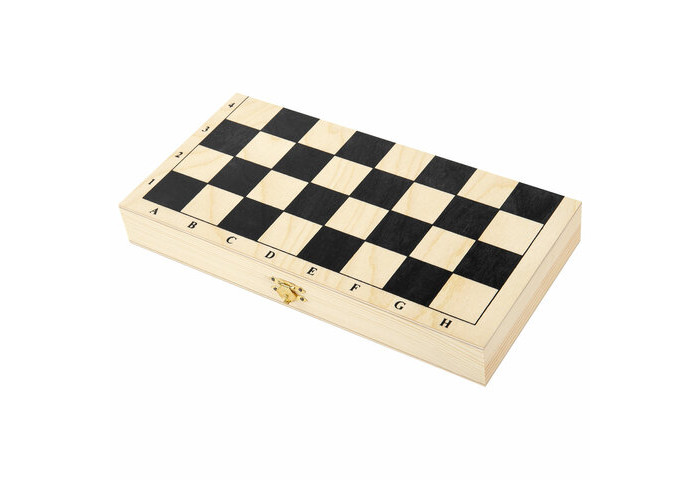 Настольные игры Золотая сказка Шахматы классические обиходные деревянные набор 2 в 1 шахматы покер