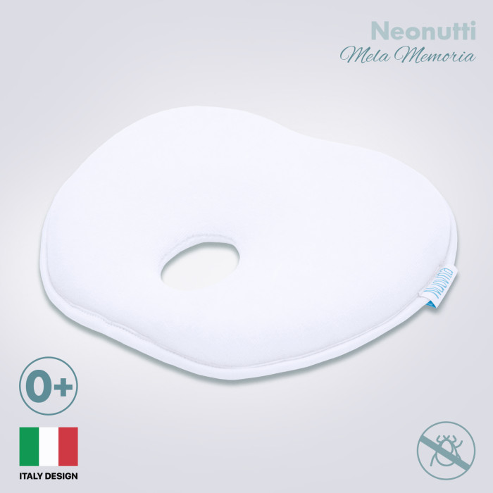Nuovita Подушка для новорожденного Neonutti Mela Memoria 24х22 см стульчик для кормления sweet baby royal classic mela