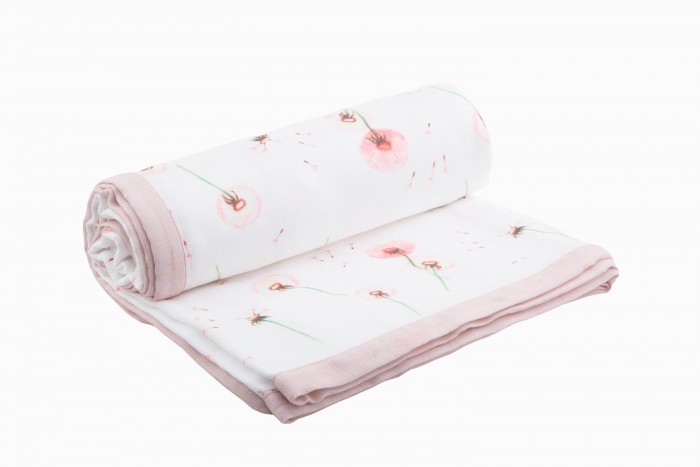 Одеяло Firstday муслиновое Одуванчики 120х120 см