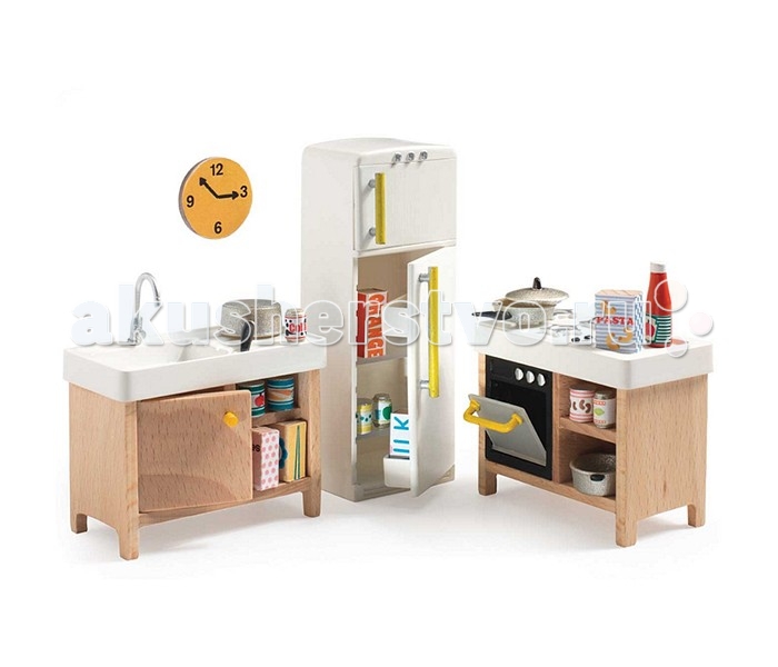 Djeco Мебель для кукольного дома Кухня игрушечная мебель viga кухня в коробке 44038