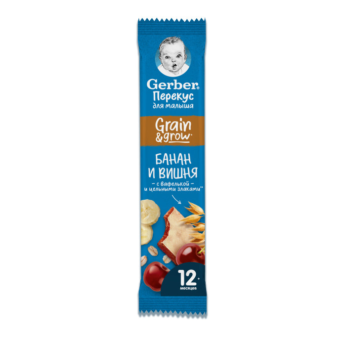Gerber Злаковый батончик DoReMi с бананом и вишней с 12 мес. 25 г ...