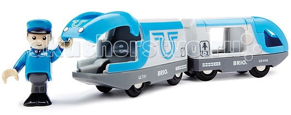 Железные дороги Brio Поезд-экспресс с машинистом 2 элемента