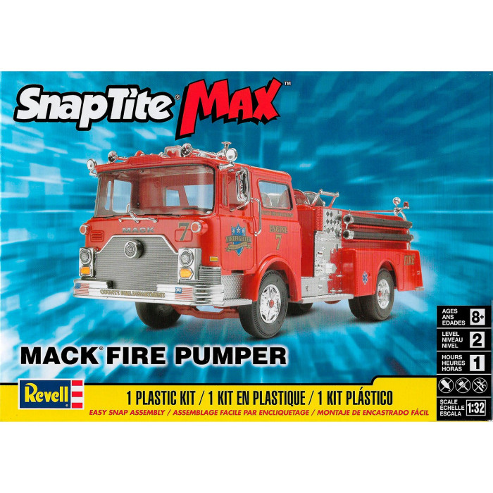 Сборные модели Revell Пожарная машина Max Mack Fire Pumper цена и фото