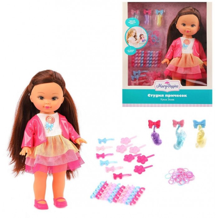 цена Куклы и одежда для кукол Mary Poppins Кукла Элиза Студия причесок 451308