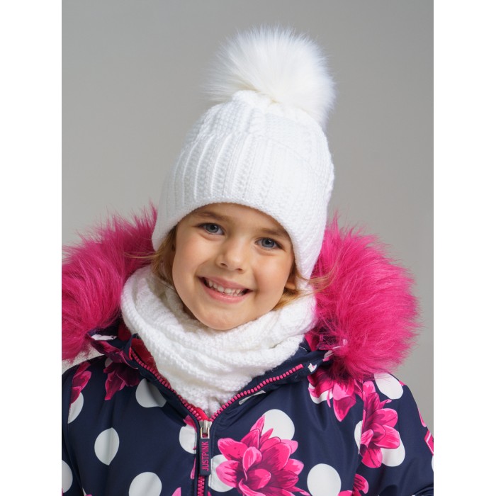 Шапки, варежки и шарфы Playtoday Комплект для девочки: шапка и снуд 32122100