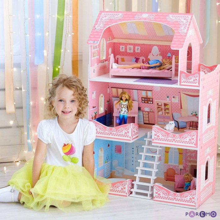  Paremo Деревянный кукольный домик Адель Шарман с мебелью (7 предметов)