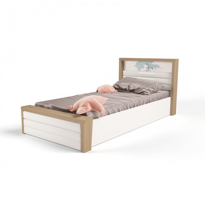Подростковая кровать ABC-King Mix Ocean №6 c подъёмным механизмом и мягким изножьем 190x90 см