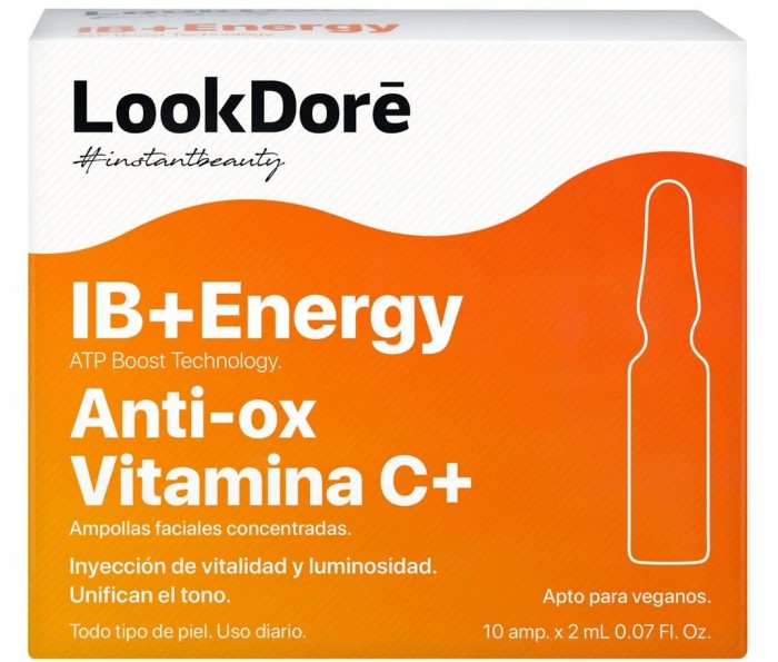 Косметика для мамы LookDore Концентрированная сыворотка в ампулах моментального восстановления с витамином С 10x2 мл
