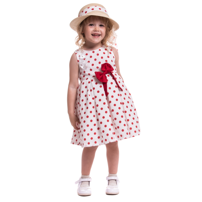 комплекты детской одежды cascatto комплект для девочки шляпка рубашка юбка komd18 17 Комплекты детской одежды Cascatto Комплект для девочки (шляпка, платье) KOMD18/04
