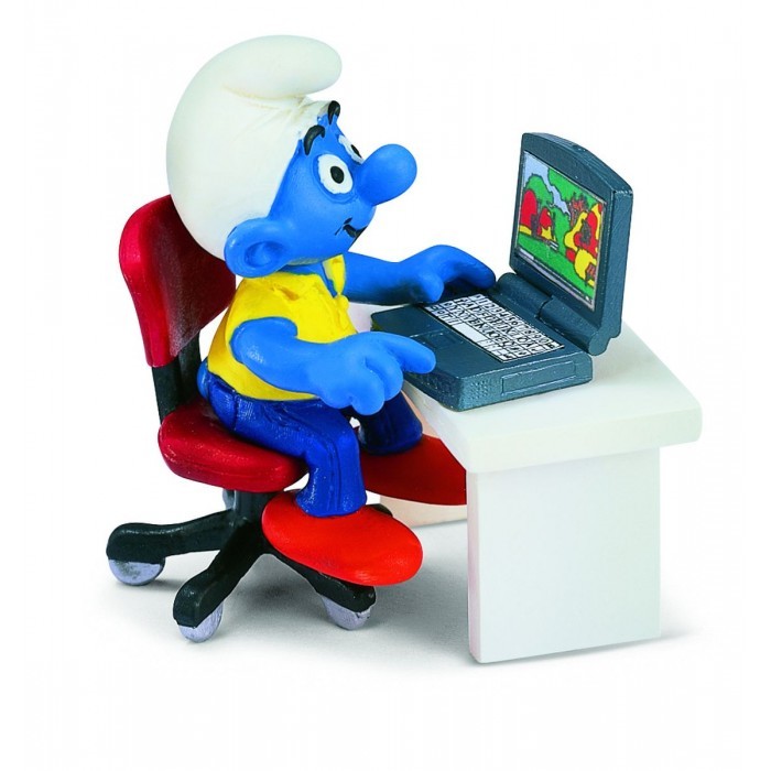 Schleich Игровая фигурка Гномик у компьютера