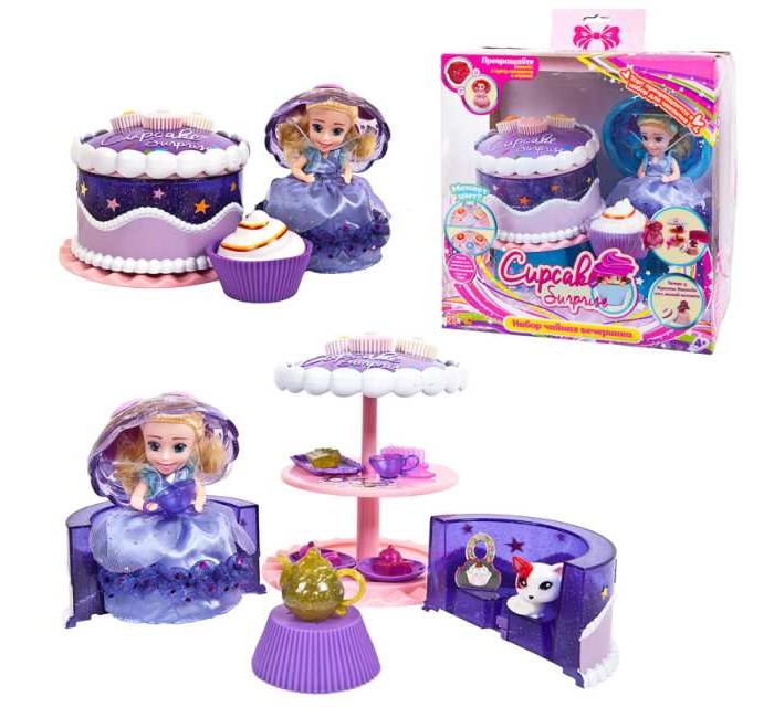 Игровые наборы Emco Cupcake Surprise Набор Чайная вечеринка с куклой-капкейк и питомцем kertell lynn maslen cupcake surprise level 1