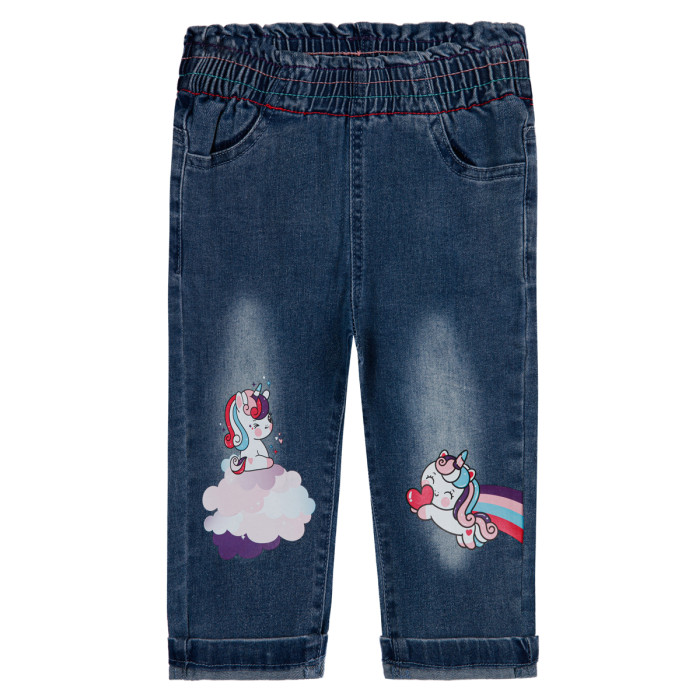 Playtoday Брюки джинсовые для девочки 12229022, размер 80 - фото 1