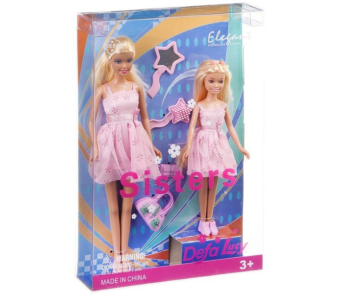 Куклы и одежда для кукол Defa Набор кукол Lucy Sisters игровой набор defa счастливая семья в комплете 3 куклы предметов 5шт defa 8349b