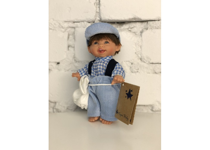 цена Куклы и одежда для кукол Lamagik S.L. Кукла Джестито мальчик смеется в голубом 18 см