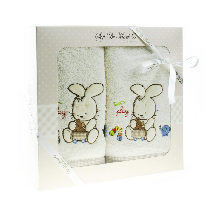 

Sofi de MarkO Комплект полотенец Bunny 120х70 см и 80х50 см, Комплект полотенец Bunny 120х70 см и 80х50 см