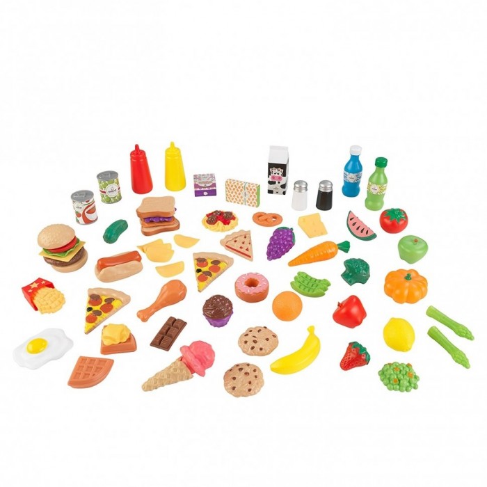цена Игровые наборы KidKraft Набор еды Вкусное удовольствие 65 элементов