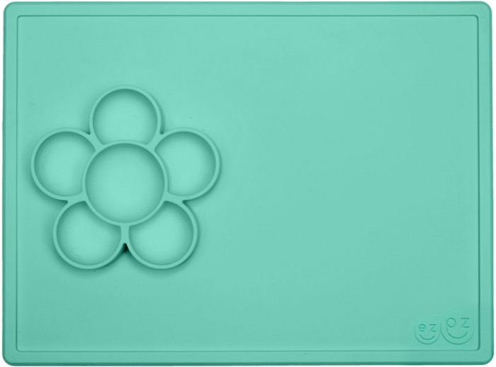 Ezpz Низкая тарелка-цветочек Play Mat ezpz низкая тарелка с разделителями на прямоугольном подносе happy mat 540 мл