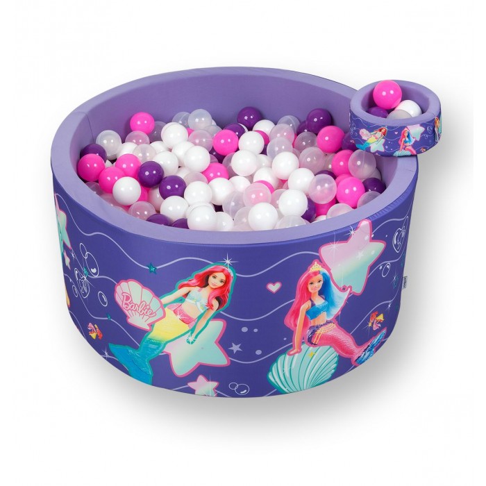 

Hotenok Сухой игровой бассейн Barbie Русалки и Морские глубины 40 см с комплектом шаров 200 шт., Сухой игровой бассейн Barbie Русалки и Морские глубины 40 см с комплектом шаров 200 шт.