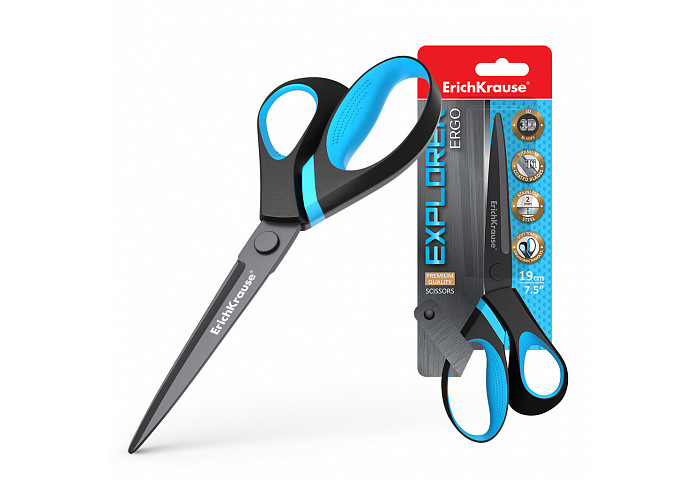 

ErichKrause Ножницы Explorer 19 см, Ножницы Explorer 19 см